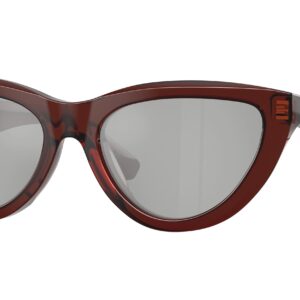 burberry clear silver mirror cat eye ladies sunglasses be4436u 41448v 55