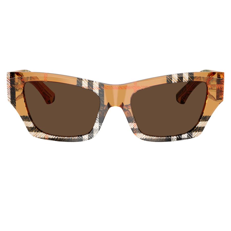 burberry dark brown cat eye ladies sunglasses be4441u 414673 52 burberry dark brown cat eye ladies sunglasses be4441u 414673 52