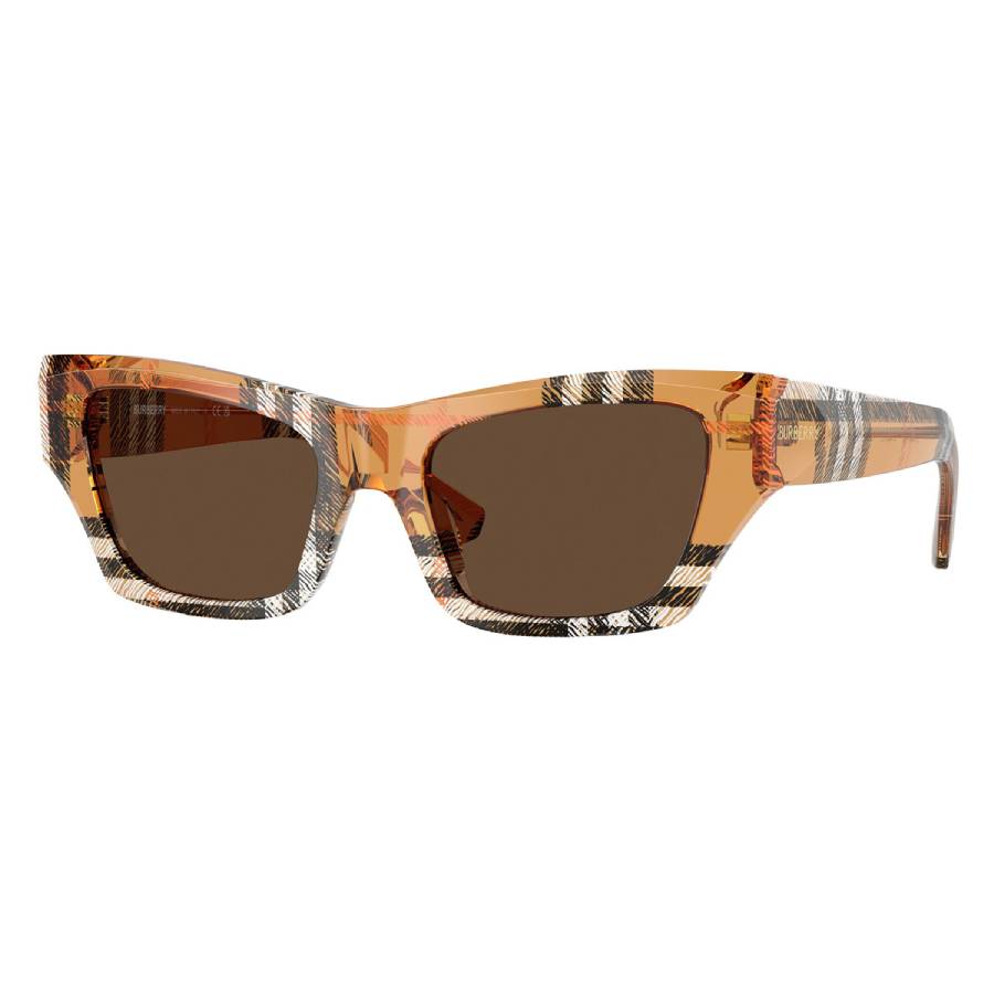 burberry dark brown cat eye ladies sunglasses be4441u 414673 52 burberry dark brown cat eye ladies sunglasses be4441u 414673 52