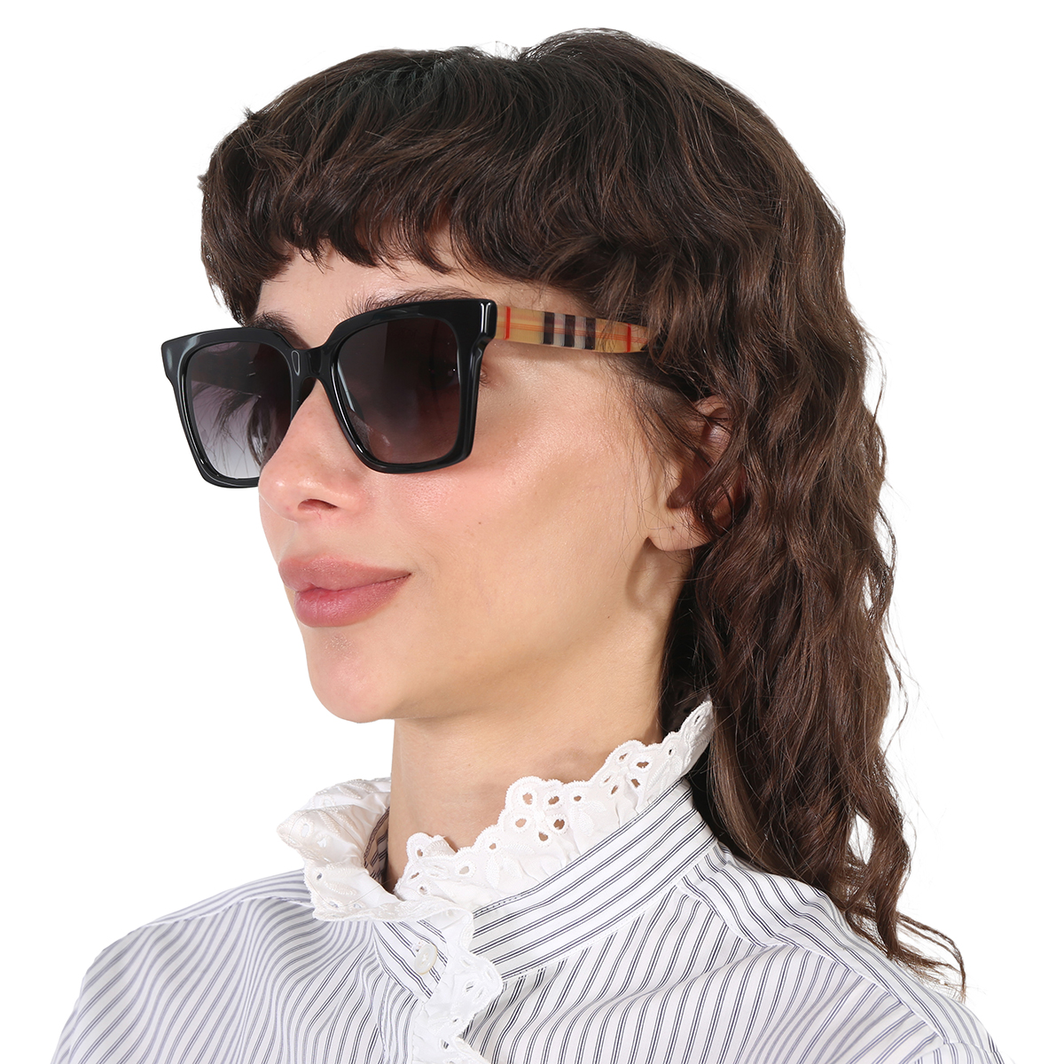 burberry maple gray gradient square ladies sunglasses be4335 39298g 53 burberry maple gray gradient square ladies sunglasses be4335 39298g 53