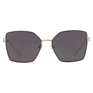 bvlgari dark grey geometric ladies sunglasses bv6175 202387 56