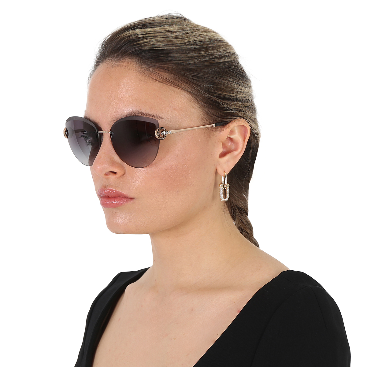 bvlgari grey gradient cat eye ladies sunglasses bv6166b 20148g 60 bvlgari grey gradient cat eye ladies sunglasses bv6166b 20148g 60