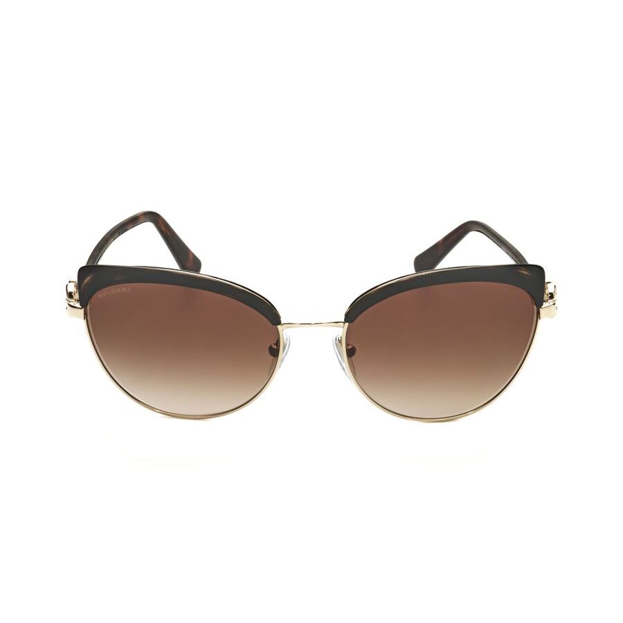 bvlgari ladies brown cat eye sunglasses 0bv6158b 278/13 bvlgari ladies brown cat eye sunglasses 0bv6158b 278/13