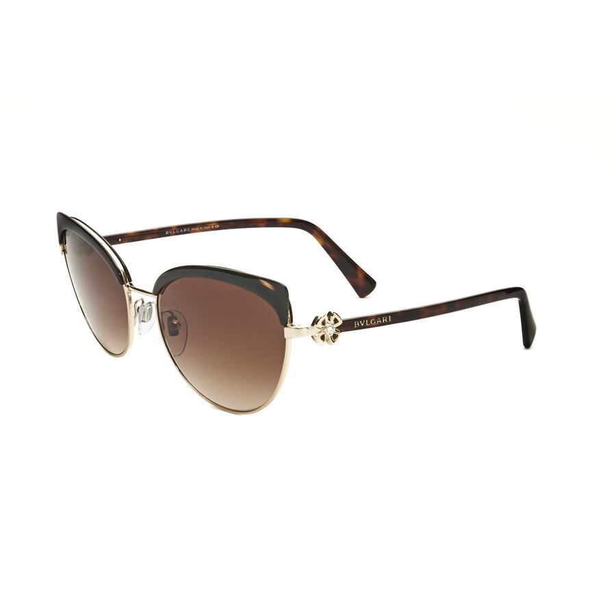 bvlgari ladies brown cat eye sunglasses 0bv6158b 278/13 bvlgari ladies brown cat eye sunglasses 0bv6158b 278/13