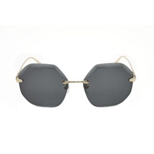 bvlgari ladies gold tone geometric sunglasses 0bv6187k 278/2a 5