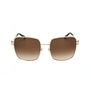 bvlgari ladies gold tone square sunglasses 0bv6165 278/13