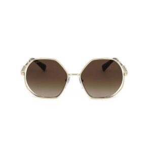 bvlgari ladies silver tone geometric sunglasses 0bv6144kb 395/ak 1