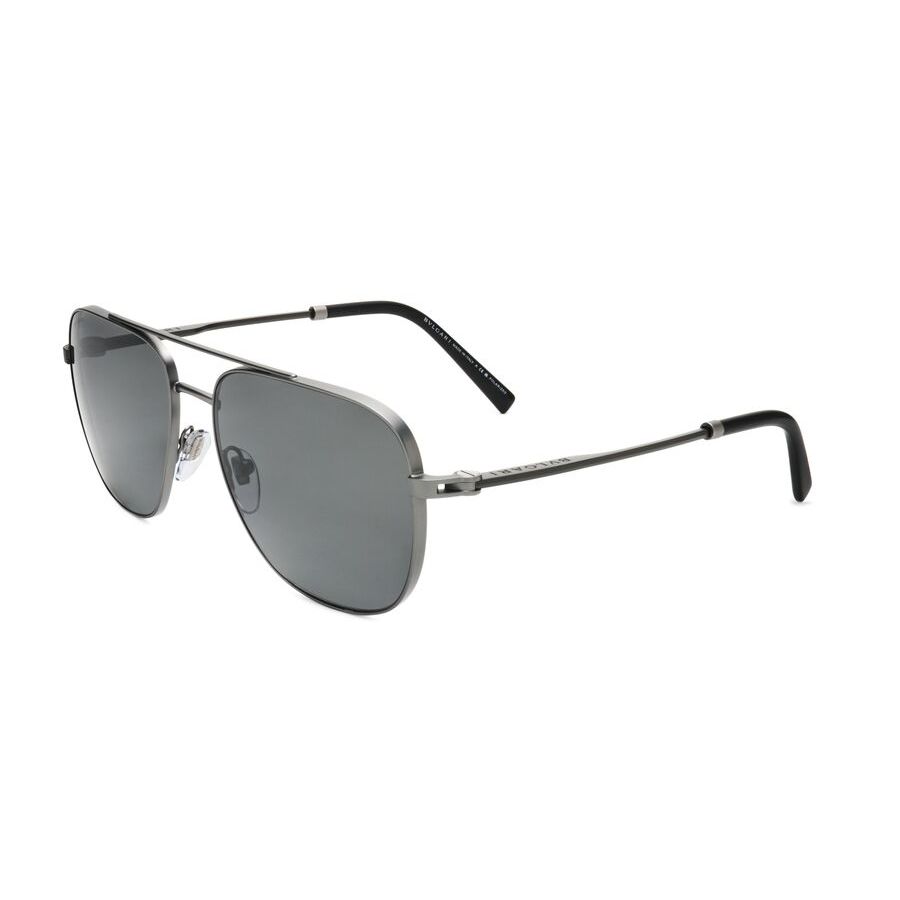 bvlgari men's silver tone round sunglasses 0bv5059 195/48 bvlgari men's silver tone round sunglasses 0bv5059 195/48