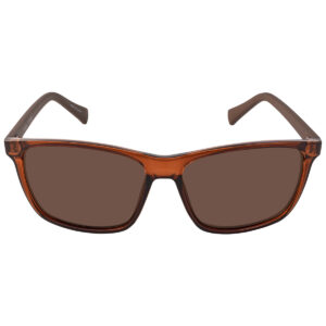 calvin klein brown rectangular men's sunglasses ck19568s 210 58