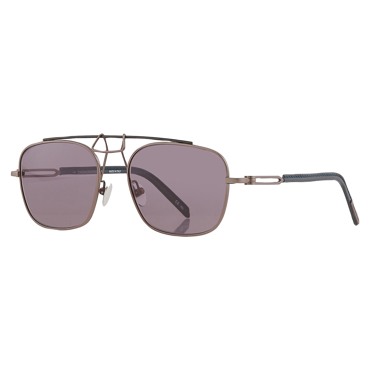 calvin klein titanium grey pilot men's sunglasses cknyc1810s 008 52 calvin klein titanium grey pilot men's sunglasses cknyc1810s 008 52