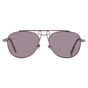 calvin klein titanium grey pilot men's sunglasses cknyc1811s 008 54