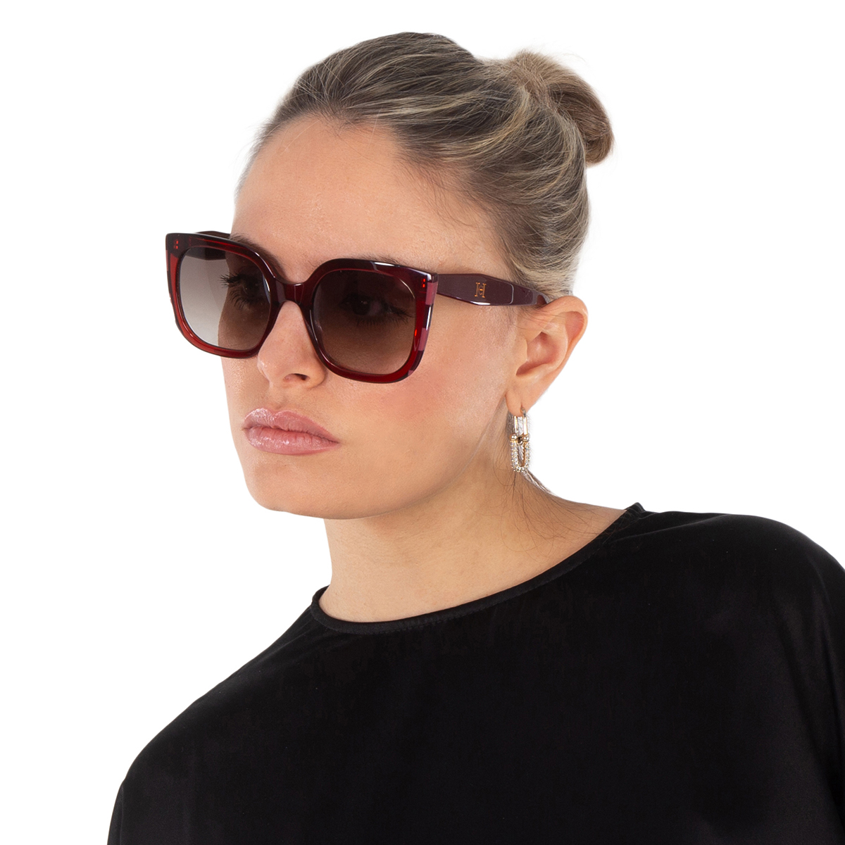 carolina herrera brown cat eye ladies sunglasses her 0128/s 0c8c/ha 54 carolina herrera brown cat eye ladies sunglasses her 0128/s 0c8c/ha 54