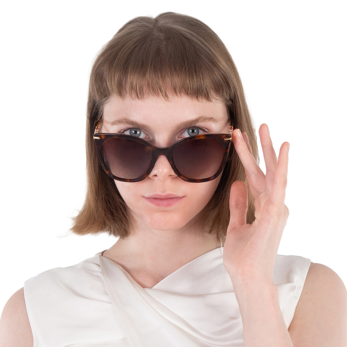 carolina herrera brown gradient butterfly ladies sunglasses her 0091/s 005l/ha 56 carolina herrera brown gradient butterfly ladies sunglasses her 0091/s 005l/ha 56