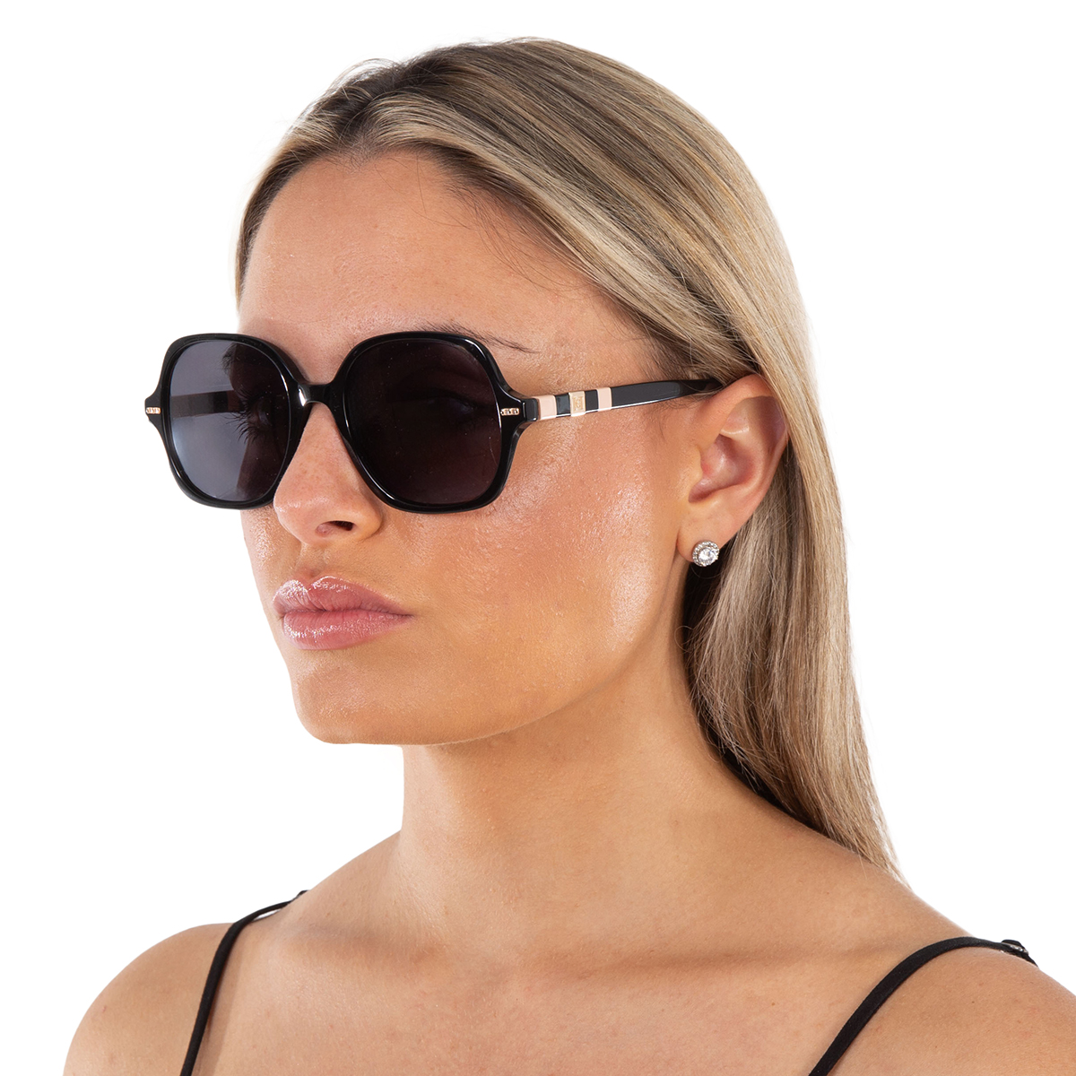 carolina herrera grey square ladies sunglasses her 0106/s 0kdx/ir 55 carolina herrera grey square ladies sunglasses her 0106/s 0kdx/ir 55