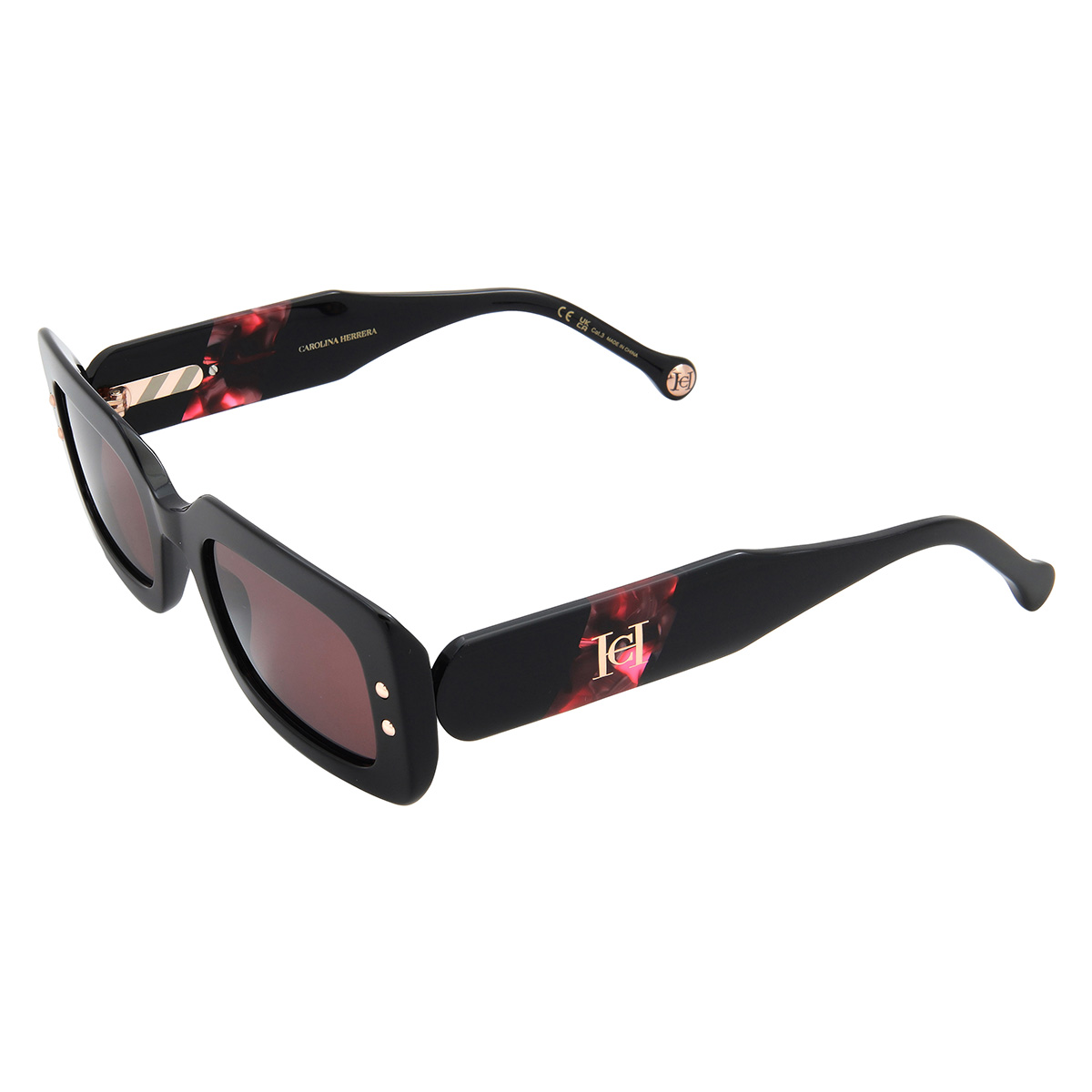 carolina herrera pink rectangular ladies sunglasses her 0187/s 0guu/u1 50 carolina herrera pink rectangular ladies sunglasses her 0187/s 0guu/u1 50
