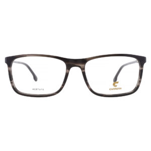 carrera demo rectangular men's sunglasses carrera 225 02w8 56