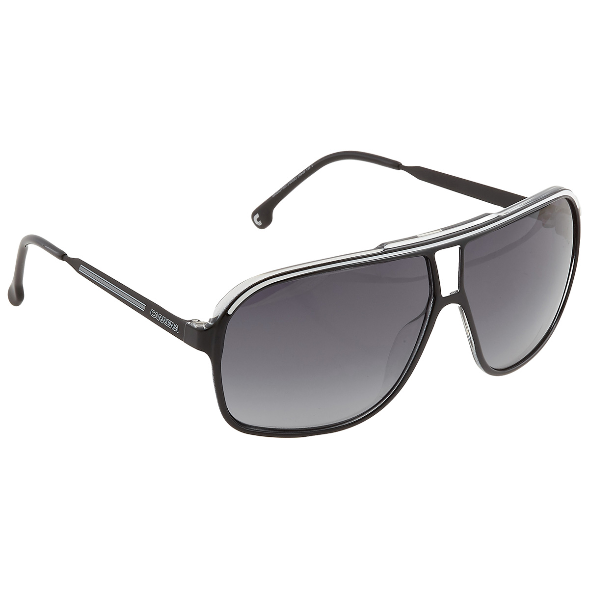 carrera grey gradient square men's sunglasses grand prix 3 080s/9o 64 carrera grey gradient square men's sunglasses grand prix 3 080s/9o 64