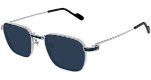 cartier blue square men's sunglasses ct0497s 009 54