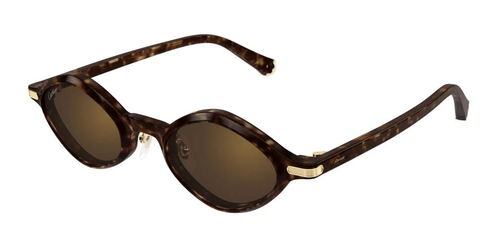 cartier brown geometric ladies sunglasses ct0540s 002 48 cartier brown geometric ladies sunglasses ct0540s 002 48