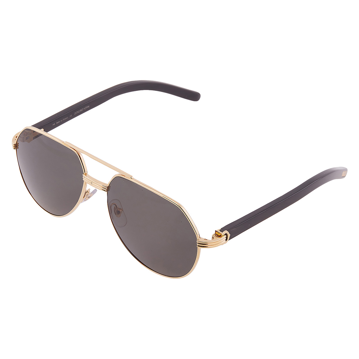 cartier c de cartier polarized grey pilot men's sunglasses ct0272s 001 60 cartier c de cartier polarized grey pilot men's sunglasses ct0272s 001 60