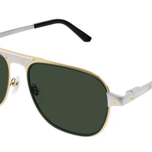 cartier green pilot men's sunglasses ct0532s 002 58