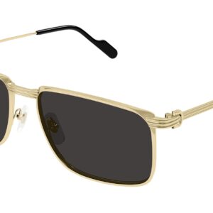 cartier grey rectangular men's sunglasses ct0534s 001 59