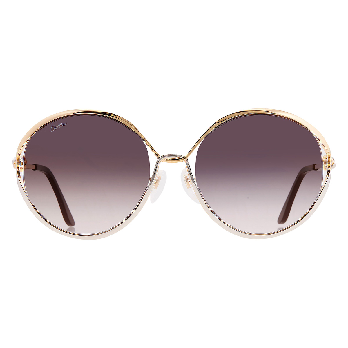 cartier trinity grey round ladies sunglasses ct0226s 001 59 cartier trinity grey round ladies sunglasses ct0226s 001 59