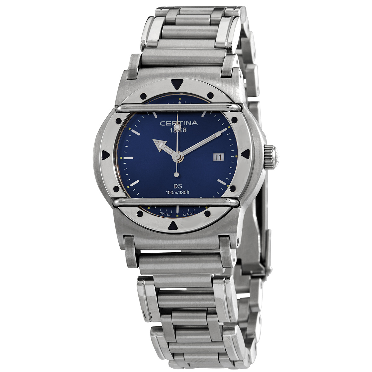 certina ds cascadeur quartz blue dial ladies watch c129.8100.42.59 certina ds cascadeur quartz blue dial ladies watch c129.8100.42.59