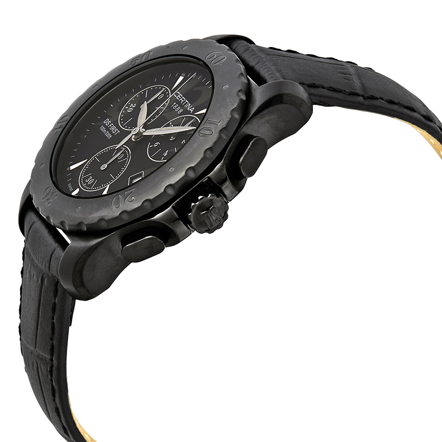 certina ds first chronograph quartz black dial ladies watch c538.7084.46.61 certina ds first chronograph quartz black dial ladies watch c538.7084.46.61
