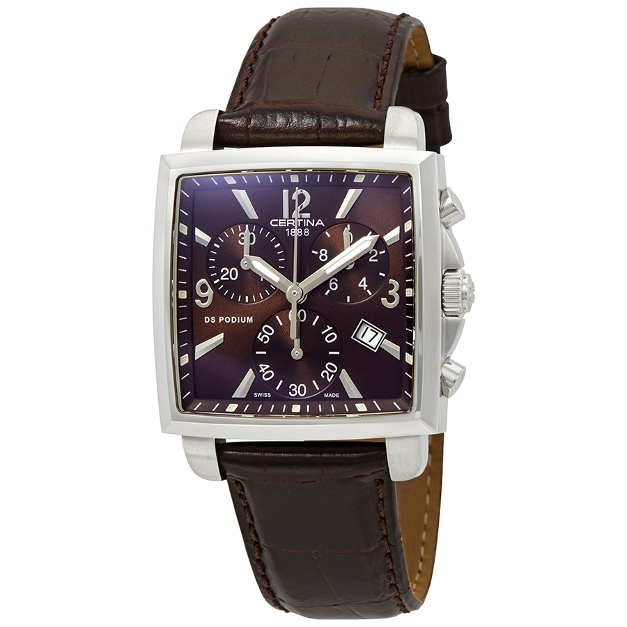 certina ds podium chronograph brown dial ladies watch c001.317.16.297.00 certina ds podium chronograph brown dial ladies watch c001.317.16.297.00