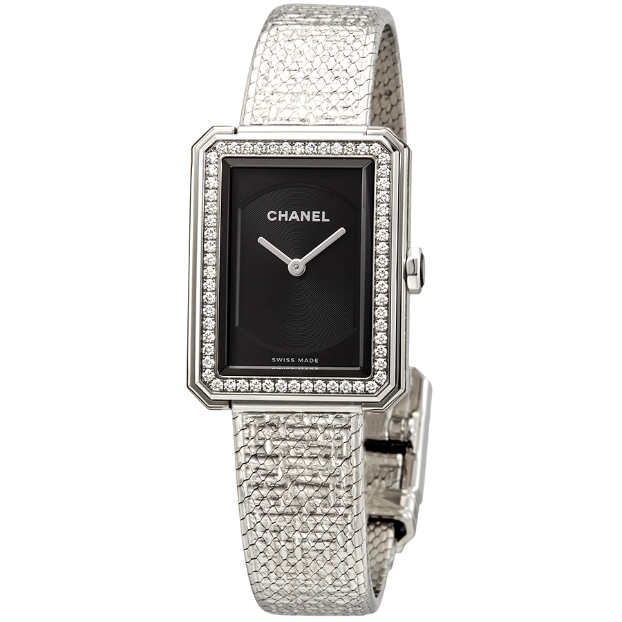 chanel boy friend black dial ladies watch h4877 chanel boy friend black dial ladies watch h4877