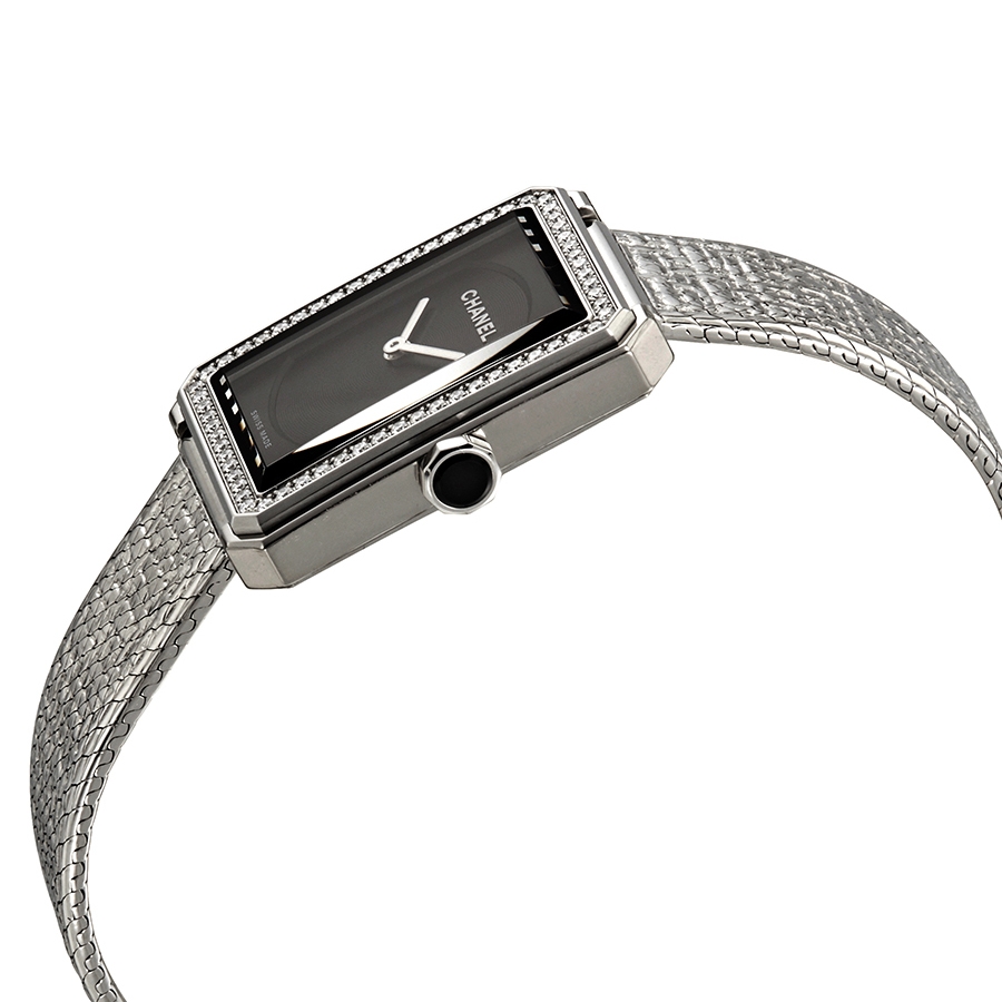 chanel boy friend black dial ladies watch h4877 chanel boy friend black dial ladies watch h4877