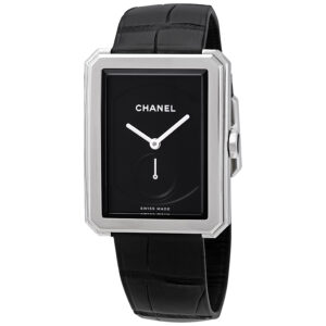 chanel boy friend black dial ladies watch h5319
