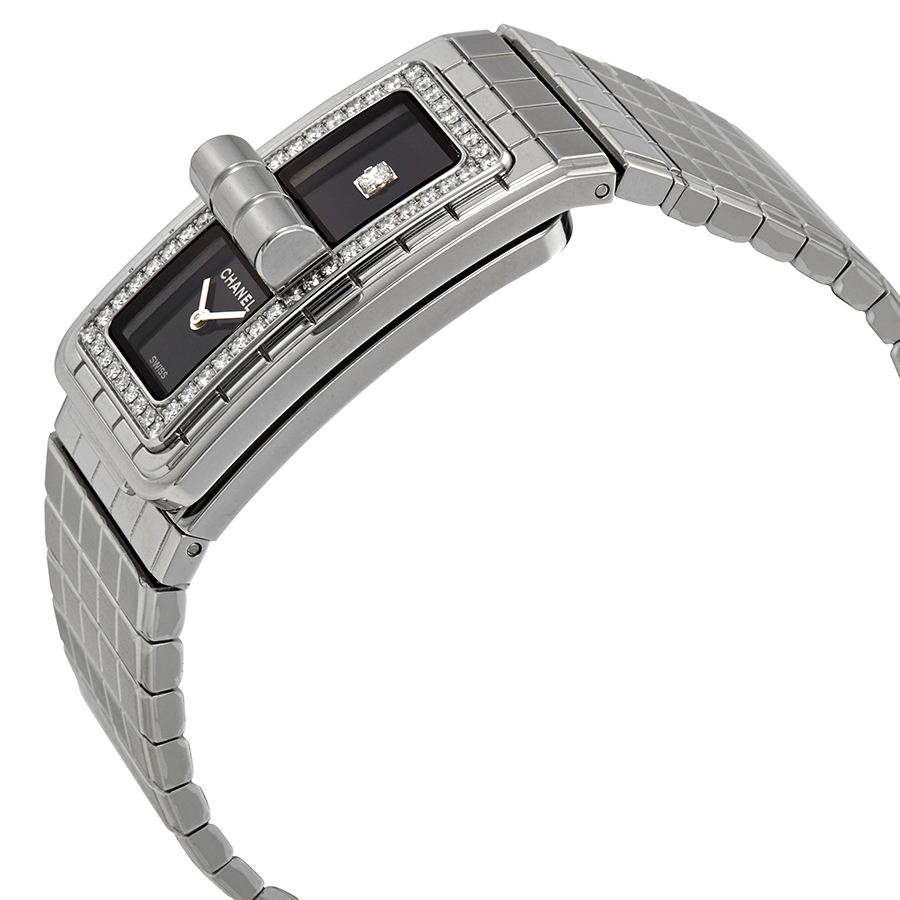chanel code coco black lacquered dial ladies diamond watch h5145 chanel code coco black lacquered dial ladies diamond watch h5145