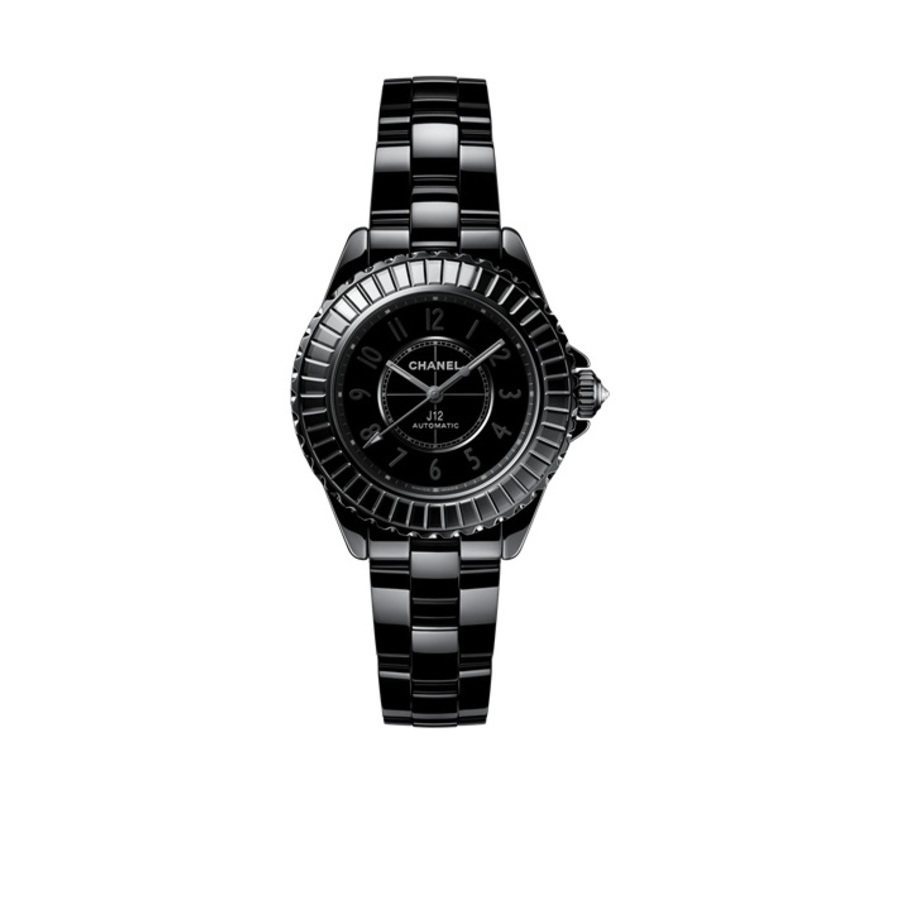 chanel j12 automatic black dial ladies watch h6784 chanel j12 automatic black dial ladies watch h6784