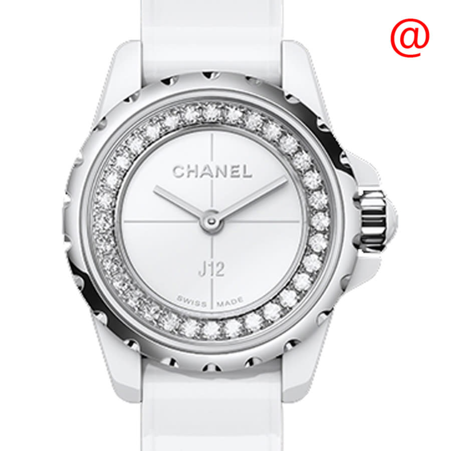 chanel j12 xs ladies small matte white watch h4664 chanel j12 xs ladies small matte white watch h4664