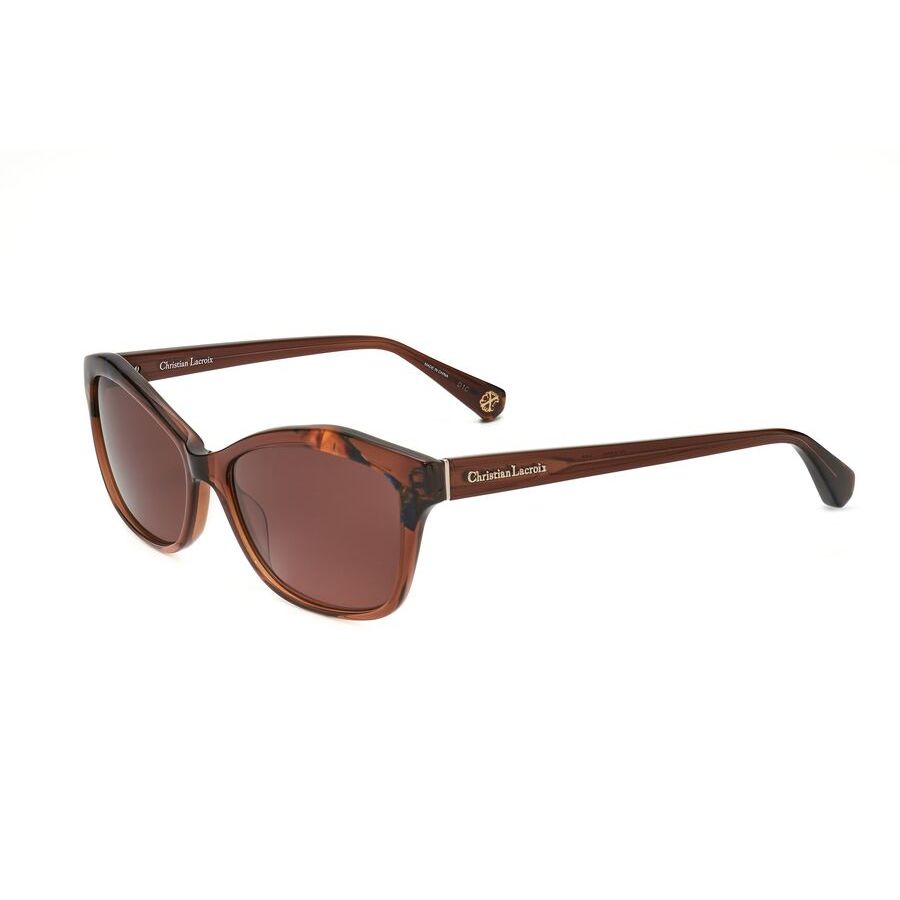 christian lacroix ladies brown cat eye sunglasses cls1073 001 2 christian lacroix ladies brown cat eye sunglasses cls1073 001 2