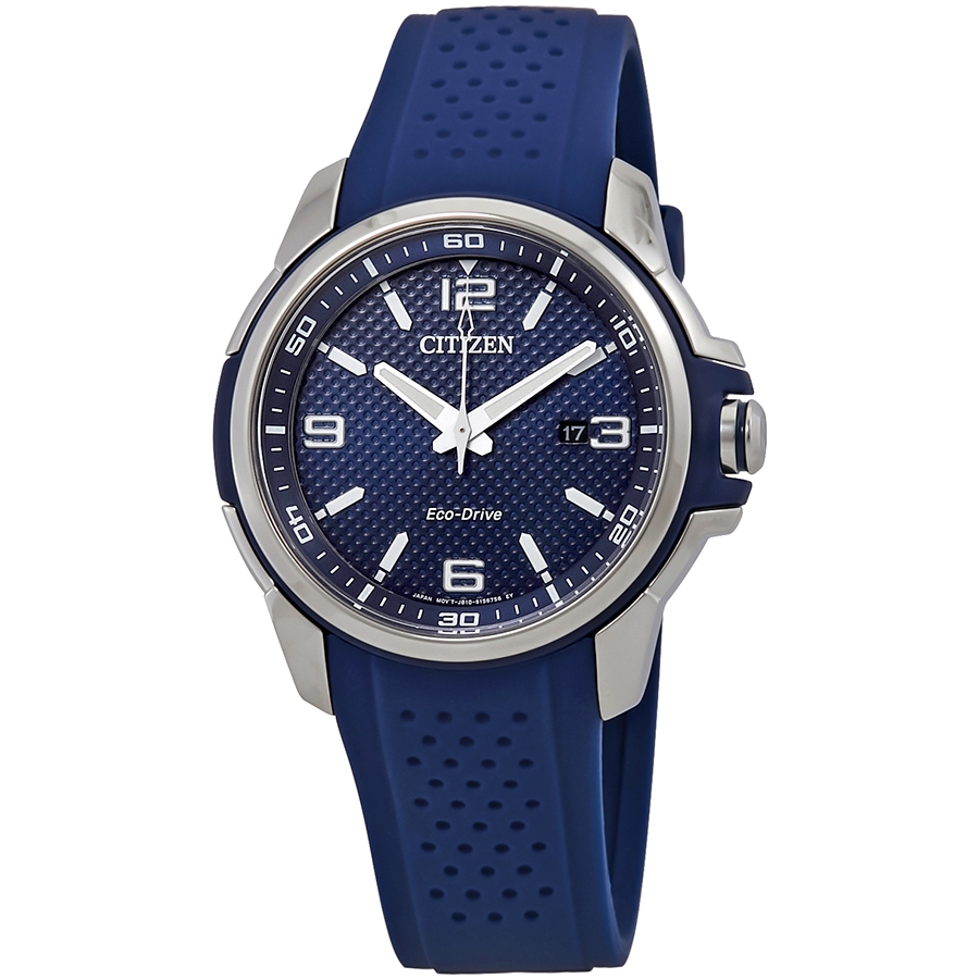 citizen ar blue dial blue polyurethane eco drive men's watch aw1158 05l citizen ar blue dial blue polyurethane eco drive men's watch aw1158 05l
