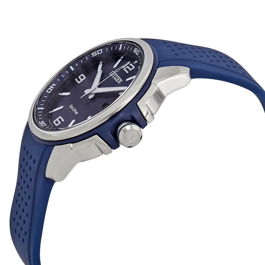 citizen ar blue dial blue polyurethane eco drive men's watch aw1158 05l citizen ar blue dial blue polyurethane eco drive men's watch aw1158 05l