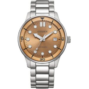 citizen automatic salmon dial men's watch nj0191 83x