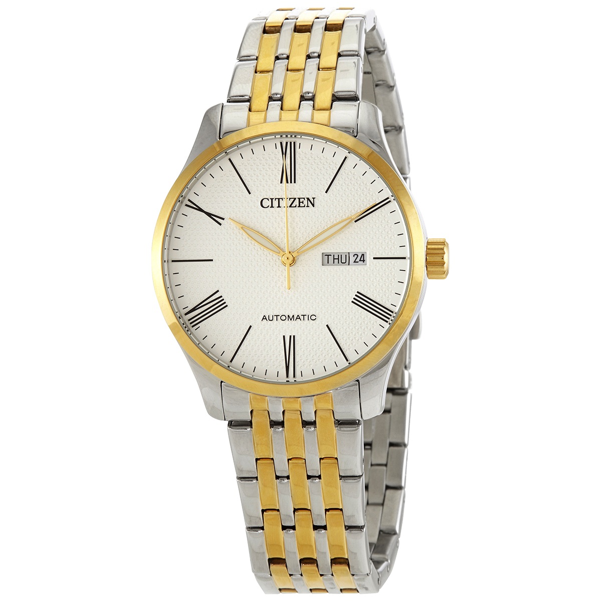 citizen automatic white dial two tone men's watch nh8354 58a citizen automatic white dial two tone men's watch nh8354 58a