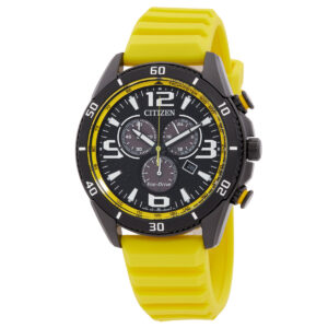 citizen brycen chronograph black dial men's watch at2585 08e