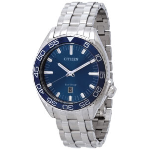 citizen carson eco drive blue dial men's watch aw1770 53l