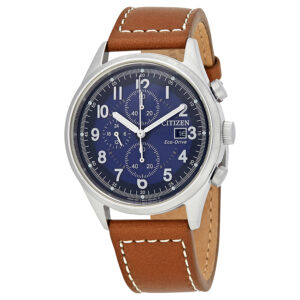 citizen chandler chronograph eco drive blue dial men's watch ca0621 05l