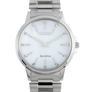 citizen chandler quartz mother of pearl dial ladies watch fe7030 57d