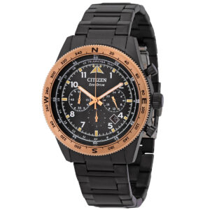 citizen chronograph eco drive black dial men's watch ca4556 89e