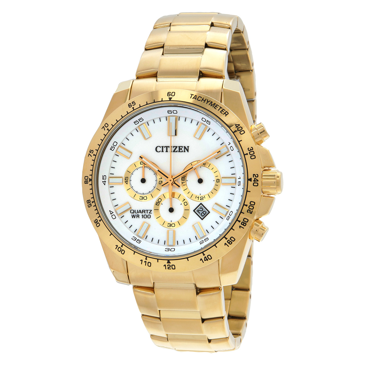 citizen chronograph quartz white dial men's watch an8232 53a citizen chronograph quartz white dial men's watch an8232 53a