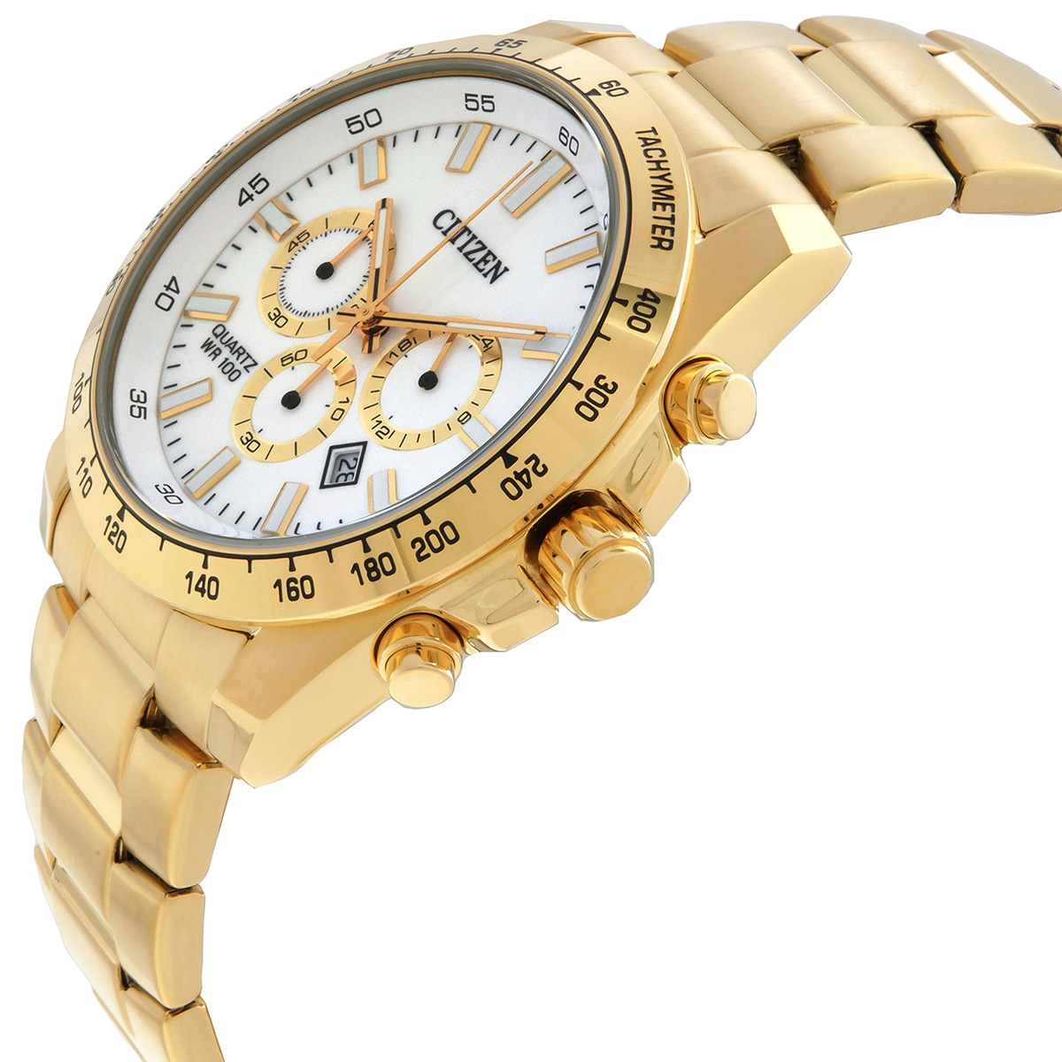 citizen chronograph quartz white dial men's watch an8232 53a citizen chronograph quartz white dial men's watch an8232 53a