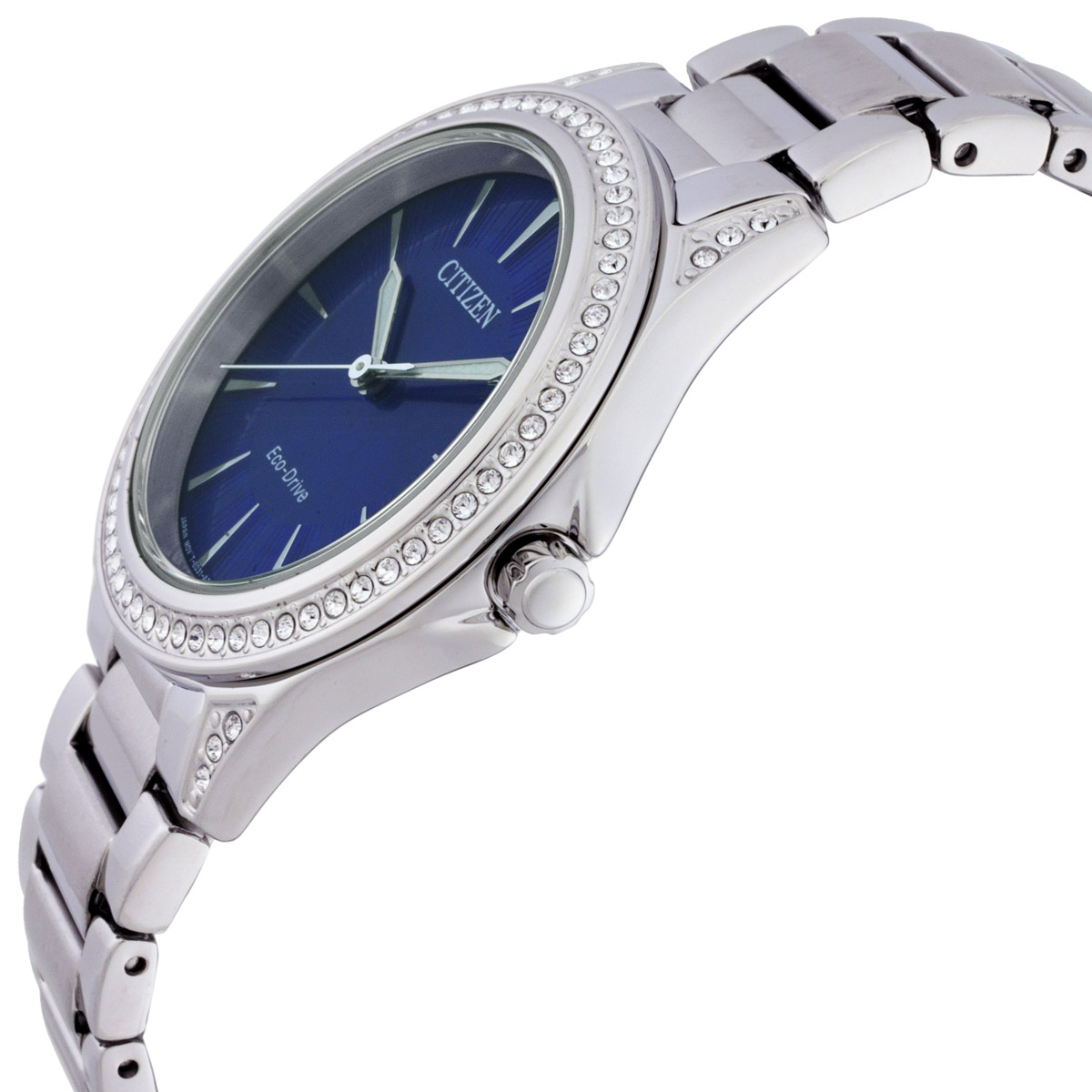 citizen classic eco drive crystal blue dial ladies watch em0940 54l citizen classic eco drive crystal blue dial ladies watch em0940 54l