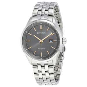 citizen contemporary dress grey dial men's watch bm7251 53h